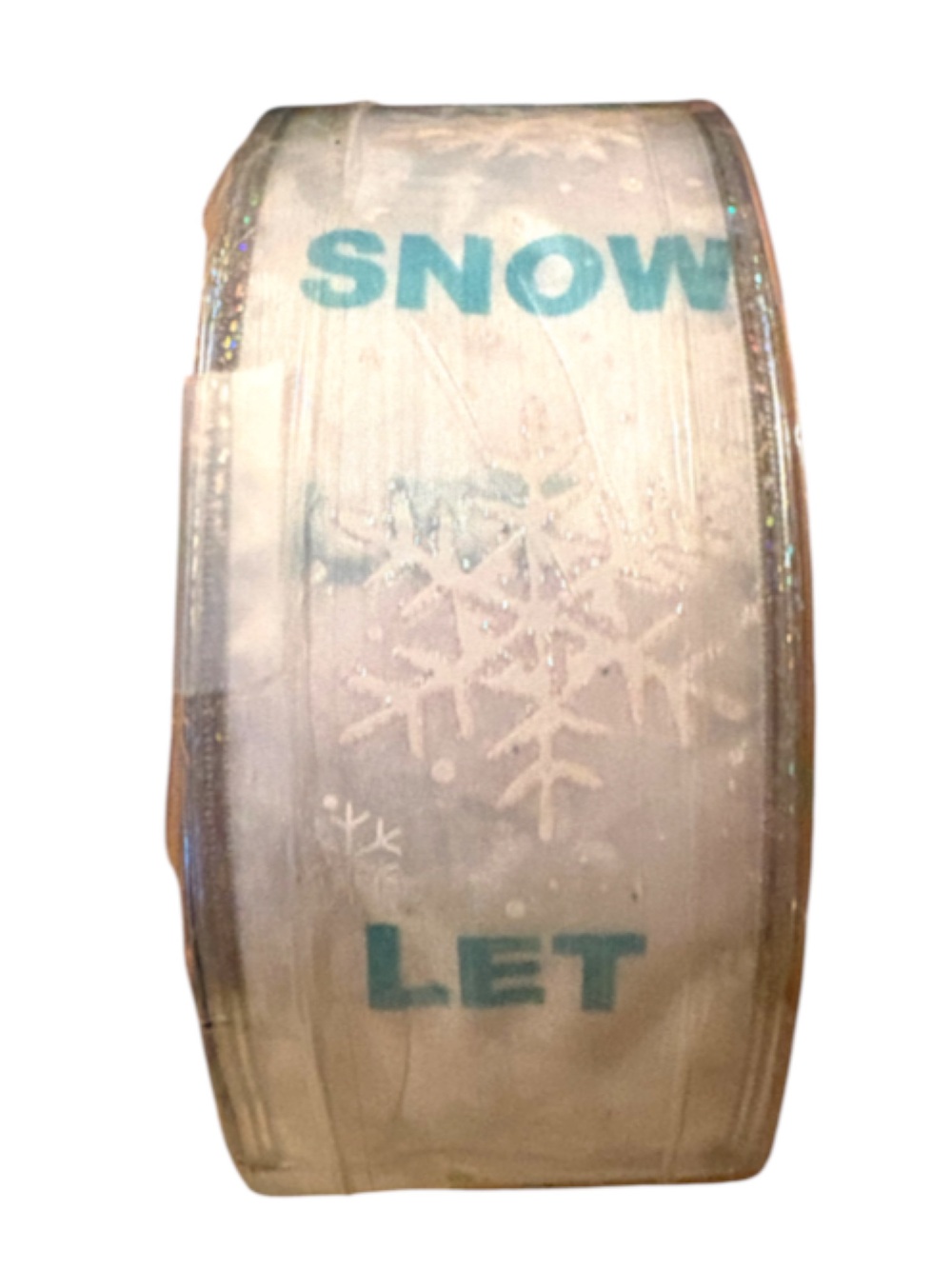 CHRISTMAS➕55 Yards • Let It Snow Wire Ribbon NWT